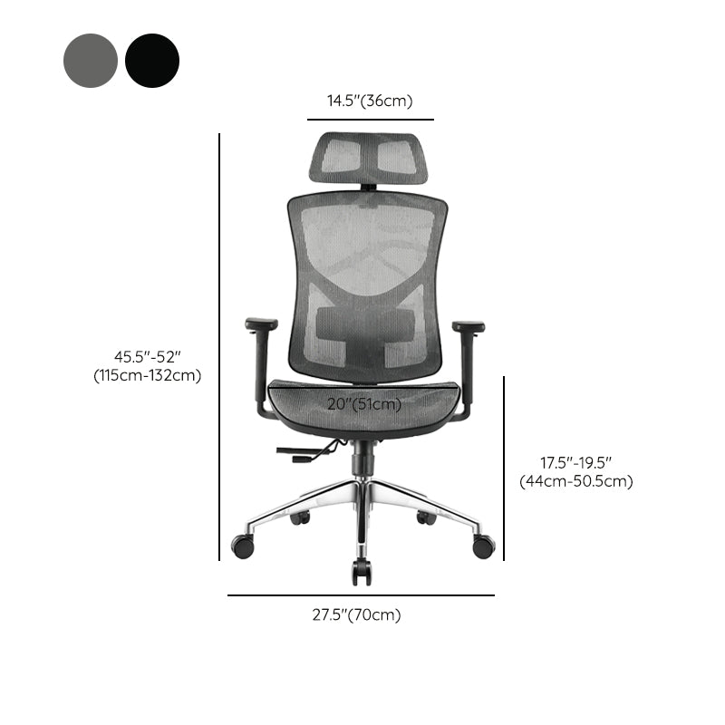 Modern Slide Office Chair Removable Arms Adjustable Seat Height Desk Chair Clearhalo 'furn' 'furn_office_chair' 'Furniture' 'Office Chairs' 'Office Furniture' 'office_chair' 7189650