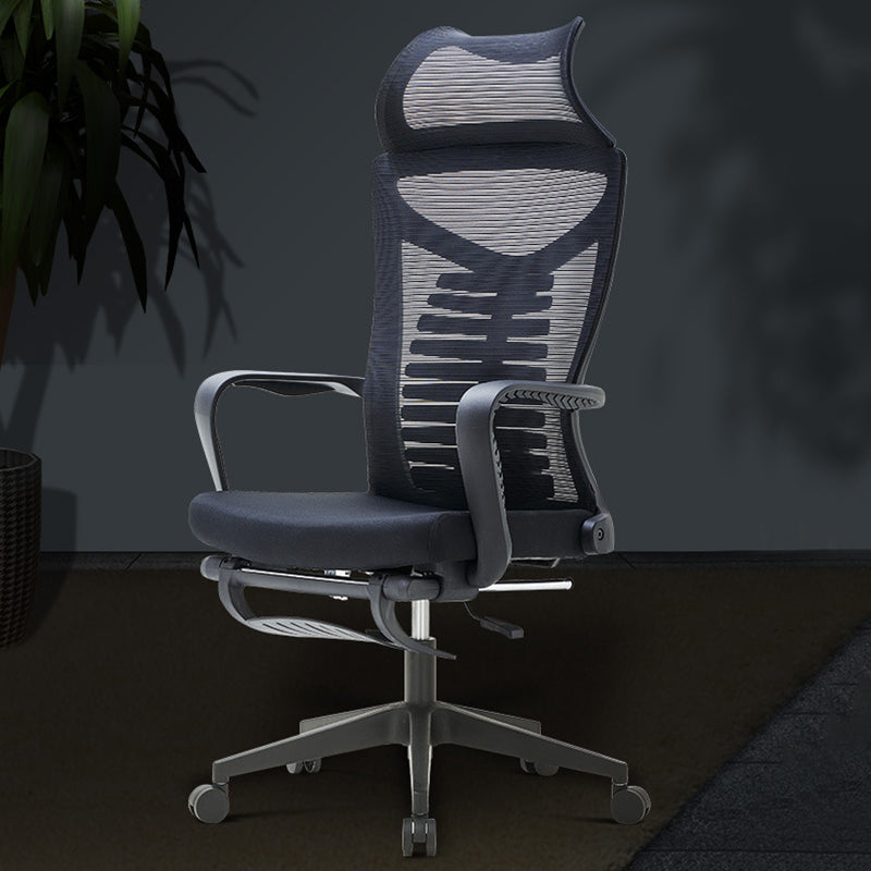 Modern Fixed Arms Office Chair Tilt Mechanism No Distressing Desk Chair 1 Piece Nylon Clearhalo 'furn' 'furn_office_chair' 'Furniture' 'Office Chairs' 'Office Furniture' 'office_chair' 7189651