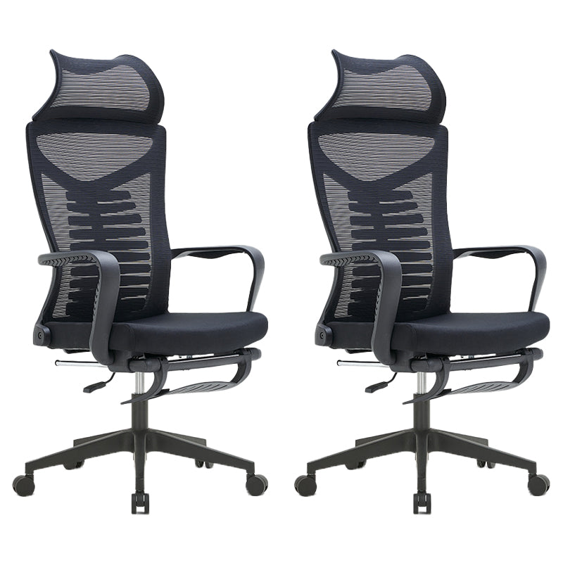 Modern Fixed Arms Office Chair Tilt Mechanism No Distressing Desk Chair 2 Piece Set Nylon Clearhalo 'furn' 'furn_office_chair' 'Furniture' 'Office Chairs' 'Office Furniture' 'office_chair' 7189652