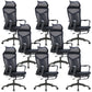 Modern Fixed Arms Office Chair Tilt Mechanism No Distressing Desk Chair 8 Piece Set Nylon Clearhalo 'furn' 'furn_office_chair' 'Furniture' 'Office Chairs' 'Office Furniture' 'office_chair' 7189659