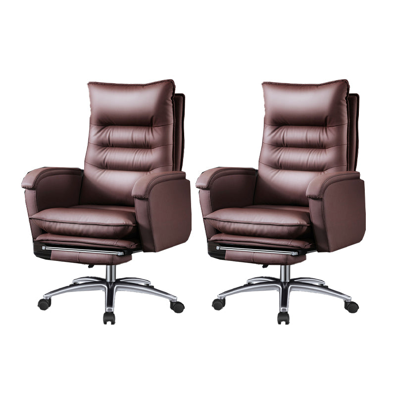 Schwenkbar armloser gepolsterter Bürostuhl Ergonomic High Back Manager Chair Stuhl