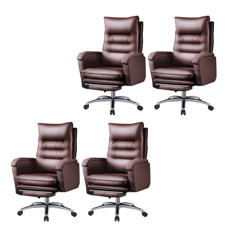 Schwenkbar armloser gepolsterter Bürostuhl Ergonomic High Back Manager Chair Stuhl
