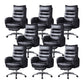 Schwenkbar armloser gepolsterter Bürostuhl Ergonomic High Back Manager Chair Stuhl