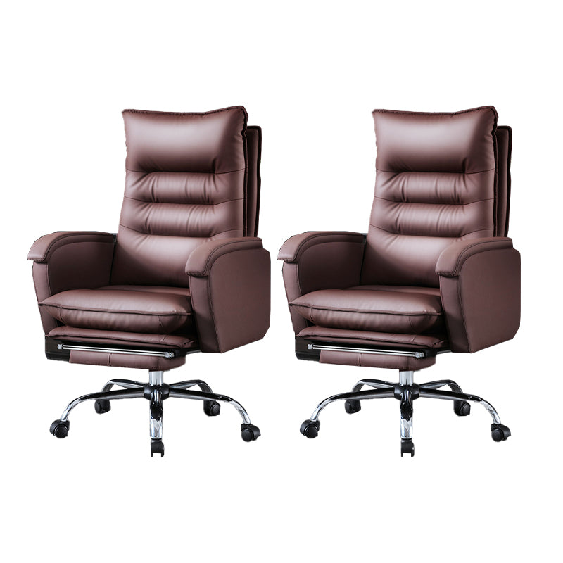 Schwenkbar armloser gepolsterter Bürostuhl Ergonomic High Back Manager Chair Stuhl