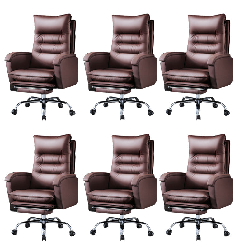 Schwenkbar armloser gepolsterter Bürostuhl Ergonomic High Back Manager Chair Stuhl