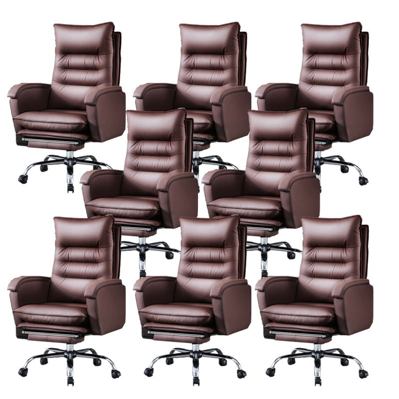 Schwenkbar armloser gepolsterter Bürostuhl Ergonomic High Back Manager Chair Stuhl