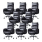 Schwenkbar armloser gepolsterter Bürostuhl Ergonomic High Back Manager Chair Stuhl