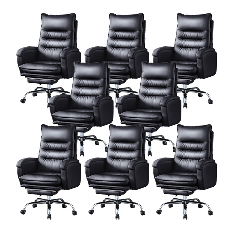 Schwenkbar armloser gepolsterter Bürostuhl Ergonomic High Back Manager Chair Stuhl