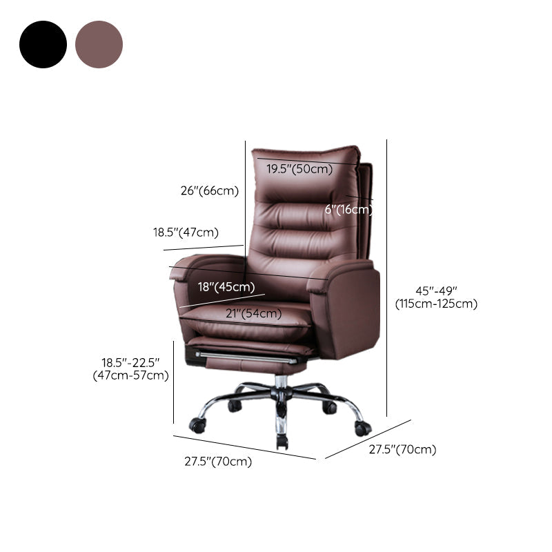 Schwenkbar armloser gepolsterter Bürostuhl Ergonomic High Back Manager Chair Stuhl