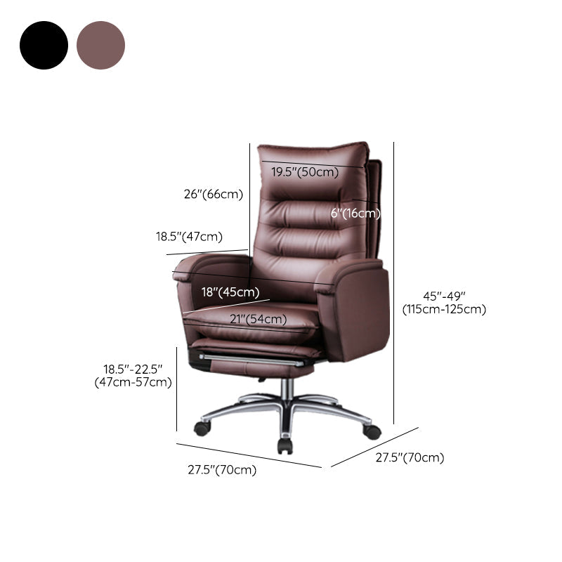Schwenkbar armloser gepolsterter Bürostuhl Ergonomic High Back Manager Chair Stuhl
