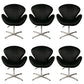 Modern Armless Office Chair No Distressing No Wheels Ergonomic Desk Chair