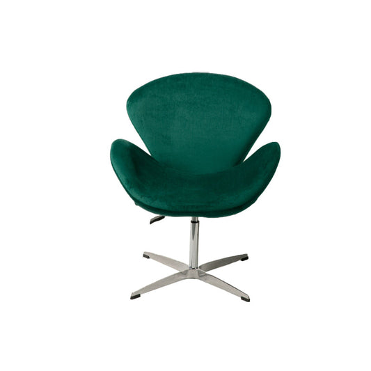 Modern Armless Office Chair No Distressing No Wheels Ergonomic Desk Chair Green 1 Piece