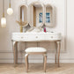 Victorian Storage Makeup Vanity Desano da letto da letto Schibini da tavolo con 3 cassetti