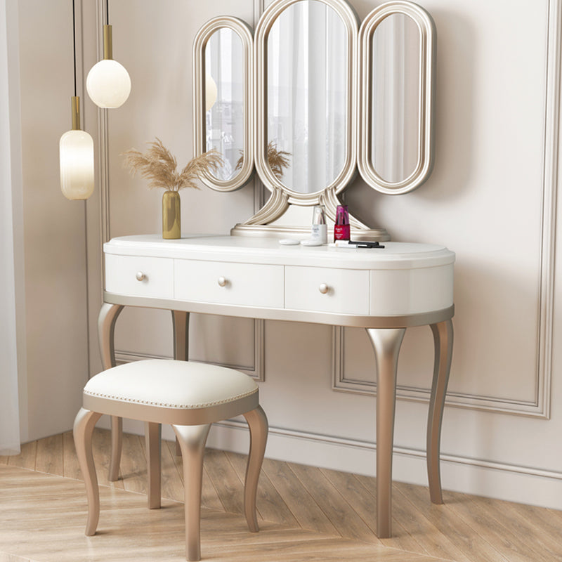 Victorian Storage Makeup Vanity Desano da letto da letto Schibini da tavolo con 3 cassetti