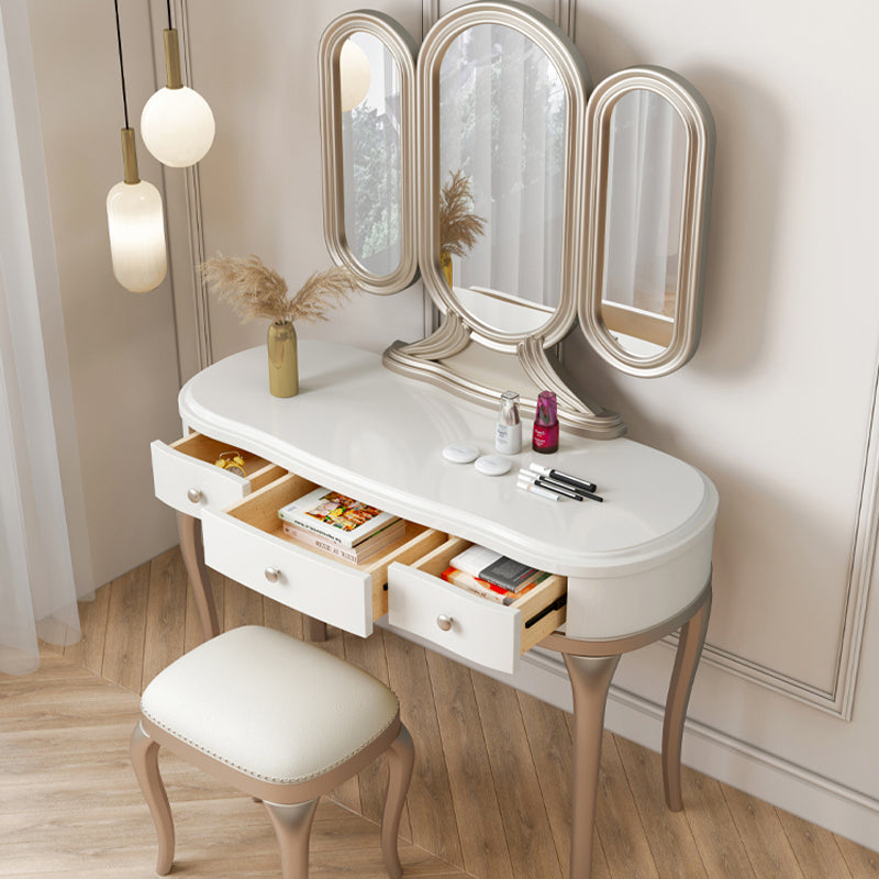 Victorian Storage Makeup Vanity Desano da letto da letto Schibini da tavolo con 3 cassetti