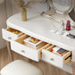 Victorian Storage Makeup Vanity Desano da letto da letto Schibini da tavolo con 3 cassetti