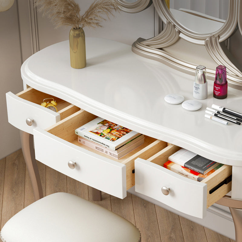 Victorian Storage Makeup Vanity Desano da letto da letto Schibini da tavolo con 3 cassetti