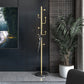 Metal Entry Hall Tree Marble Base Coat Hanger met 7 haken, 70,86 "H