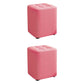Modern Pouf Ottoman Cotton Upholstered Tufted Solid Color Square Ottoman Pink 2 Piece Set Clearhalo 'furn' 'furn_ottomans_poufs' 'Furniture' 'Living Room Furniture' 'Ottomans & Poufs' 'ottomans_poufs' 7191181