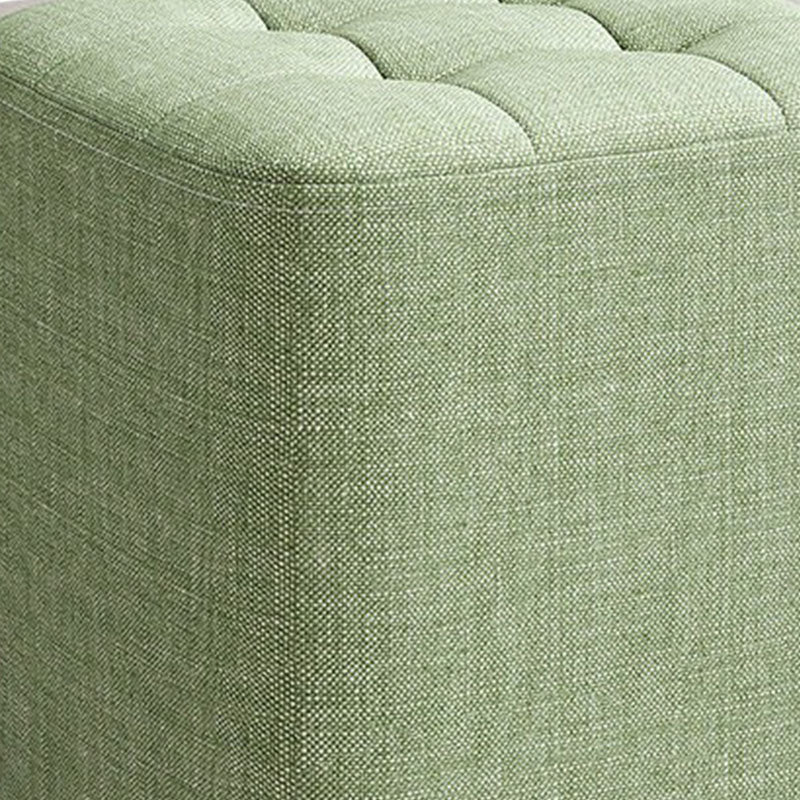 Modern Pouf Ottoman Cotton Upholstered Tufted Solid Color Square Ottoman Clearhalo 'furn' 'furn_ottomans_poufs' 'Furniture' 'Living Room Furniture' 'Ottomans & Poufs' 'ottomans_poufs' 7191186