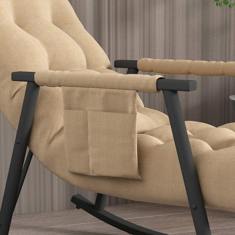 Chaise à bascule de canapé paresseux glam chaise à bascule intérieure avec coussin