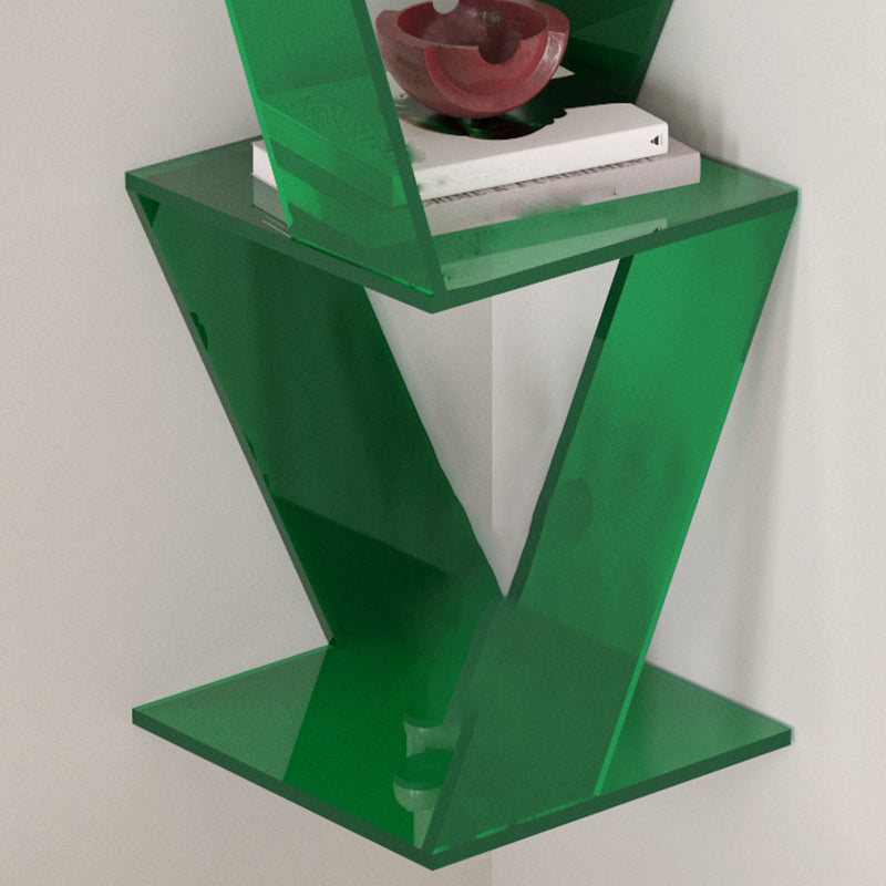 Contemporary Closed Back Vertical Bookshelf Acrylic Bookcase for Home Office Clearhalo 'Bookcases' 'furn' 'furn_bookcases' 'Furniture' 'Office Furniture' 7191347