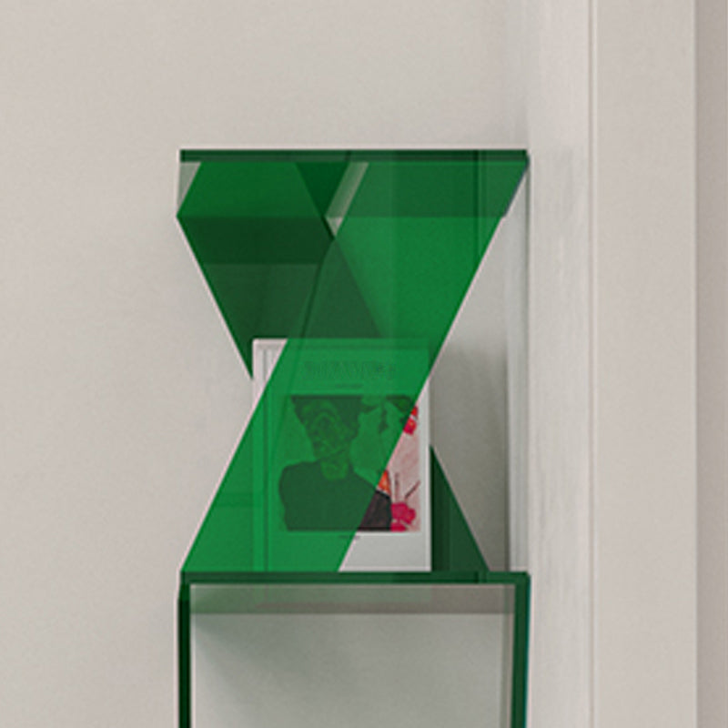 Contemporary Closed Back Vertical Bookshelf Acrylic Bookcase for Home Office Clearhalo 'Bookcases' 'furn' 'furn_bookcases' 'Furniture' 'Office Furniture' 7191348