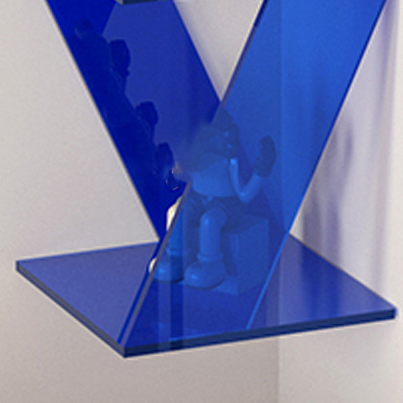 Contemporary Closed Back Vertical Bookshelf Acrylic Bookcase for Home Office Clearhalo 'Bookcases' 'furn' 'furn_bookcases' 'Furniture' 'Office Furniture' 7191349