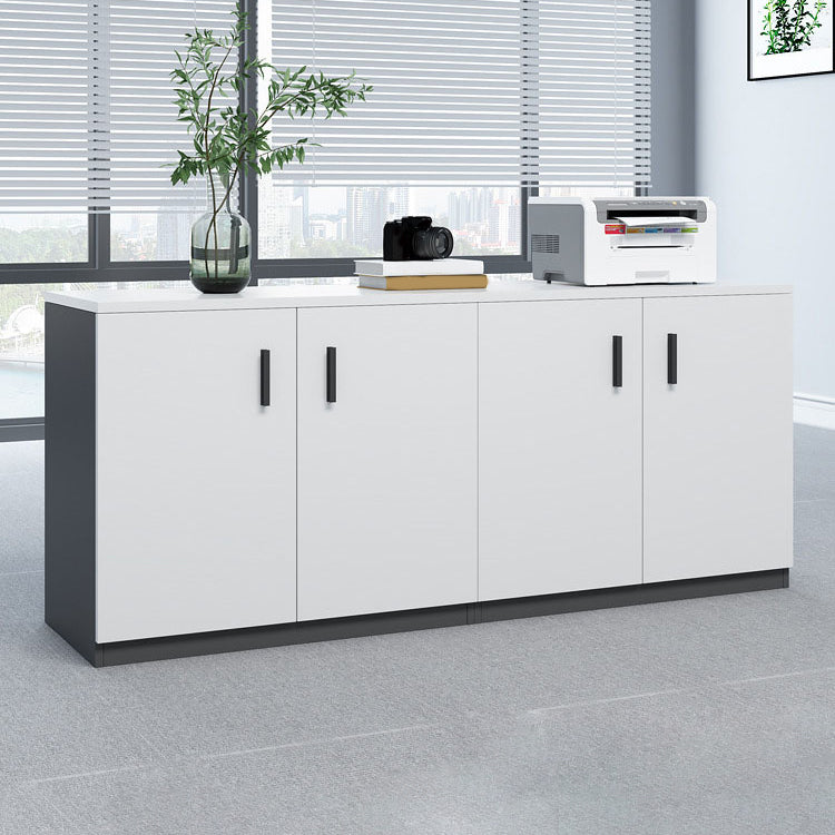 Archivo de madera de archivo de oficinas de estilo moderno con puertas