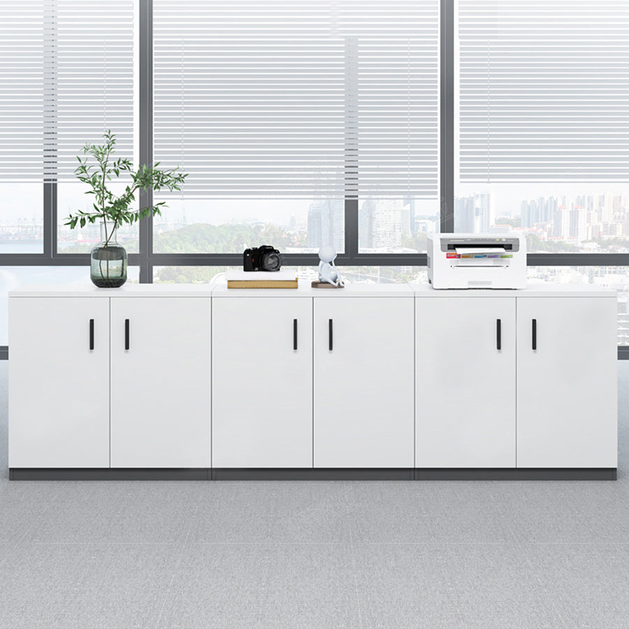 Archivo de madera de archivo de oficinas de estilo moderno con puertas