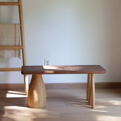 Conférence de bureau de forme rectangulaire Tableau de conférence 3 jambes en marron brun