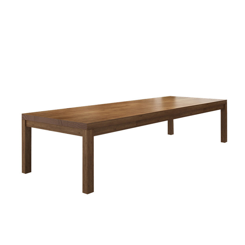 Modern Solid Wood Rectangular Writing Desk Parsons Base 29.53" Tall Office Desk 94.5"L x 39.4"W x 29.5"H Clearhalo 'furn' 'furn_office_desk' 'Furniture' 'Office Desks' 'Office Furniture' 'office_desk' 7192938