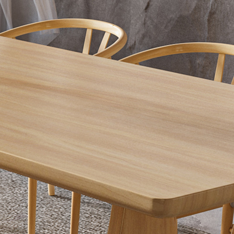 Rectangular Shaped Office Conference Table Wooden Writing Desk in Natural Clearhalo 'furn' 'furn_office_desk' 'Furniture' 'Office Desks' 'Office Furniture' 'office_desk' 7193006