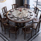 Traditional Round Dining Table for Home Brown Solid Wood Dinette Table Clearhalo 'Dining Tables & Seating' 'Dining Tables' 'dining_table' 'furn' 'furn_dining_table' 'Furniture' 'Kitchen & Dining Furniture' 7193205