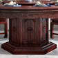 Solid Wood Dining Table Pedestal Round Dinner Table for Dining Room Clearhalo 'Dining Tables & Seating' 'Dining Tables' 'dining_table' 'furn' 'furn_dining_table' 'Furniture' 'Kitchen & Dining Furniture' 7193272