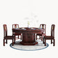 Solid Wood Dining Table Pedestal Round Dinner Table for Dining Room Clearhalo 'Dining Tables & Seating' 'Dining Tables' 'dining_table' 'furn' 'furn_dining_table' 'Furniture' 'Kitchen & Dining Furniture' 7193275