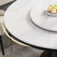 Modern Round Dining Table Sintered Stone Dinner Table for Dining Room Clearhalo 'Dining Tables & Seating' 'Dining Tables' 'dining_table' 'furn' 'furn_dining_table' 'Furniture' 'Kitchen & Dining Furniture' 7193285