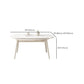 White Drop-Leaf Dining Table Round Sintered Stone Dinner Table for Dining Room Clearhalo 'Dining Tables & Seating' 'Dining Tables' 'dining_table' 'furn' 'furn_dining_table' 'Furniture' 'Kitchen & Dining Furniture' 7193307