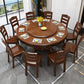 Traditional Dining Table Round Rubberwood Dinner Table for Dining Room Clearhalo 'Dining Tables & Seating' 'Dining Tables' 'dining_table' 'furn' 'furn_dining_table' 'Furniture' 'Kitchen & Dining Furniture' 7193310