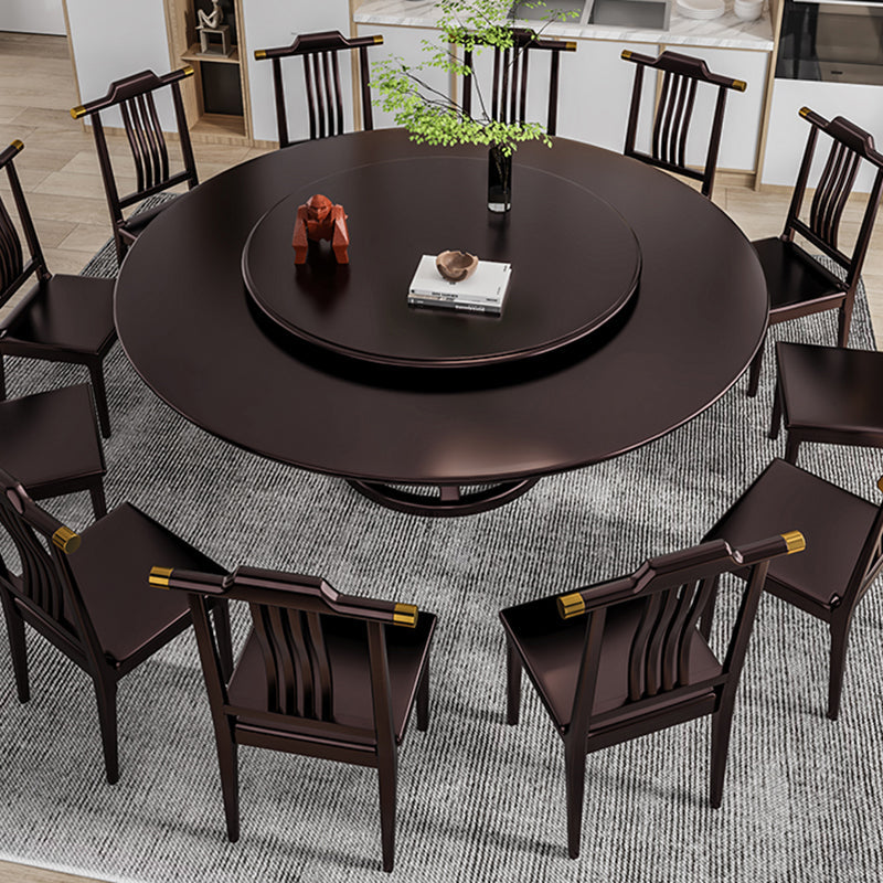 Rubberwood eettafel ronde voetstuk eettafel voor eetkamer