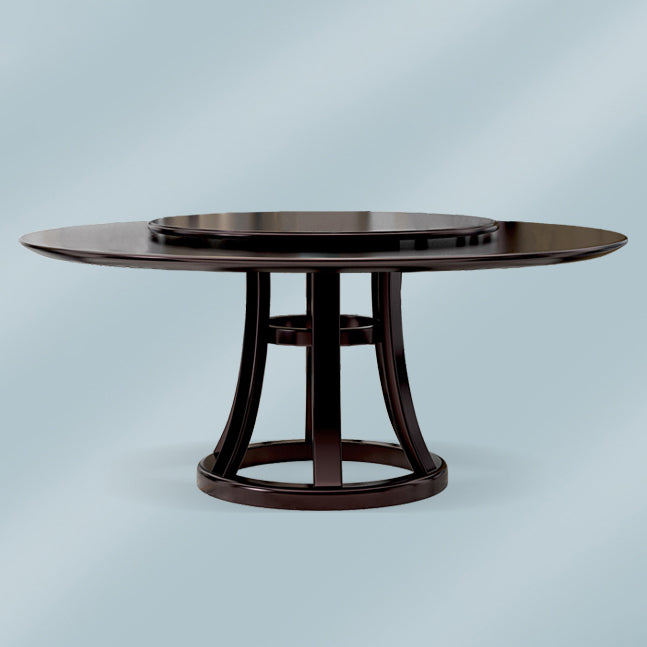 Rubberwood eettafel ronde voetstuk eettafel voor eetkamer