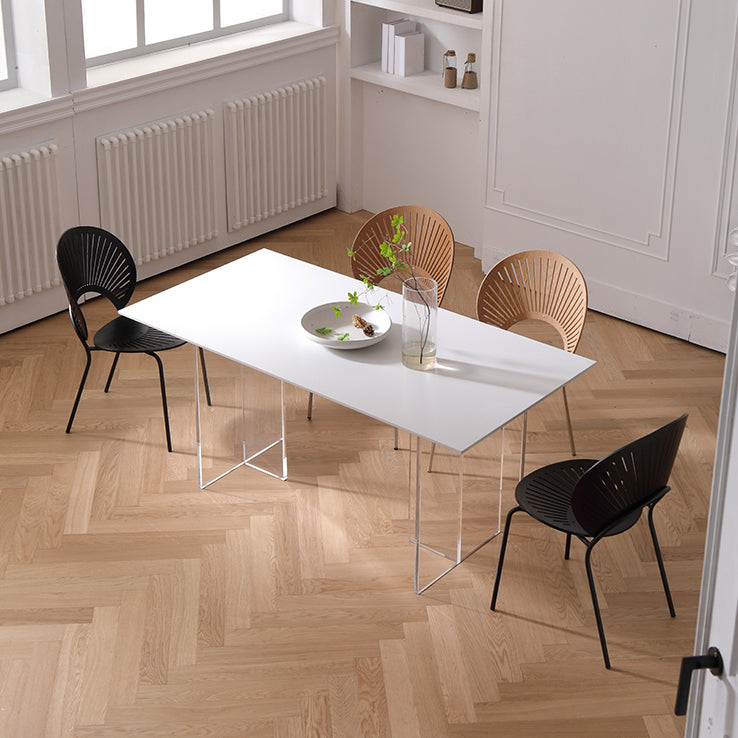 Tavolo da pranzo moderno rettangolare Tavolo da pranzo in pietra sinterizzata per sala da pranzo