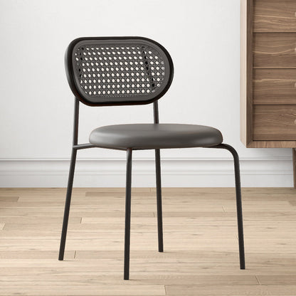 Industriële gestoffeerde zijstoel Open achterste armloze stoel voor eetkamer