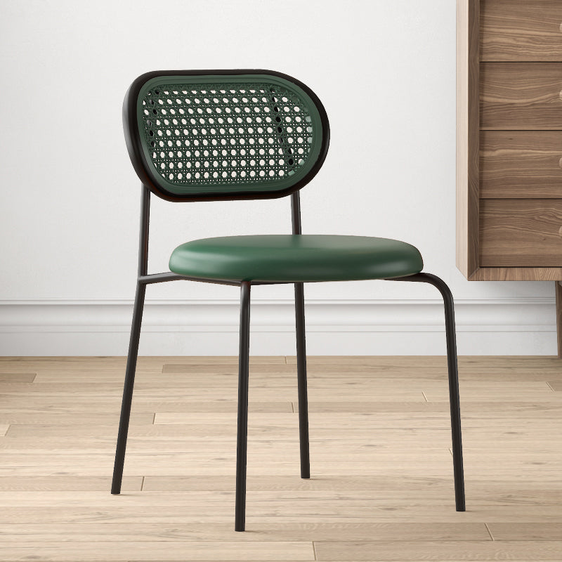 Industriële gestoffeerde zijstoel Open achterste armloze stoel voor eetkamer