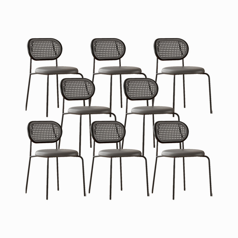 Industriële gestoffeerde zijstoel Open achterste armloze stoel voor eetkamer