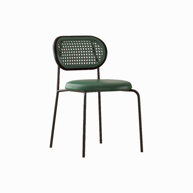 Industriële gestoffeerde zijstoel Open achterste armloze stoel voor eetkamer