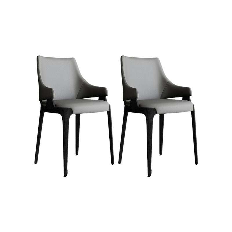 ダイニングルーム布張りのサイドチェアインダストリアルパーソンズアームレスチェア