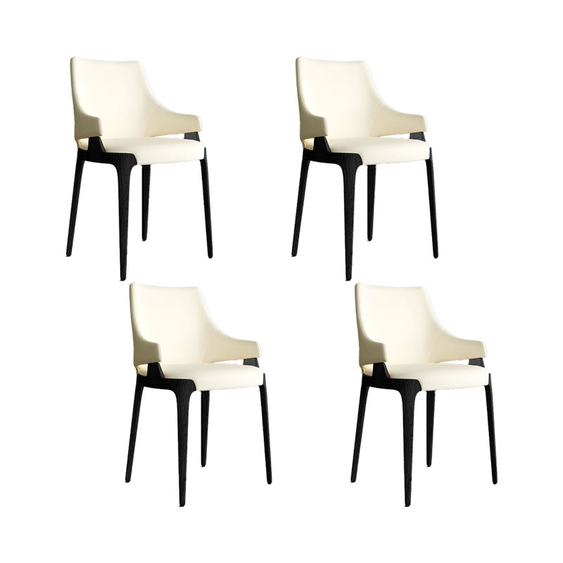 ダイニングルーム布張りのサイドチェアインダストリアルパーソンズアームレスチェア