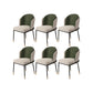 Upholstered Side Chair Modern Style Open Back Armless Chair for Dining Room Green 6 Piece Set Clearhalo 'Dining Chairs' 'Dining Tables & Seating' 'dining_chair' 'furn' 'furn_dining_chair' 'Furniture' 'Kitchen & Dining Furniture' 7193621