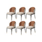 Upholstered Side Chair Modern Style Open Back Armless Chair for Dining Room Coffee 6 Piece Set Clearhalo 'Dining Chairs' 'Dining Tables & Seating' 'dining_chair' 'furn' 'furn_dining_chair' 'Furniture' 'Kitchen & Dining Furniture' 7193637